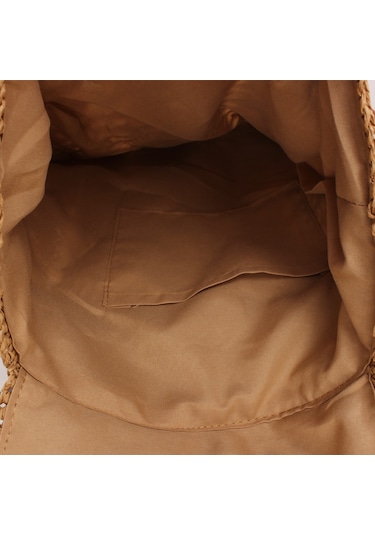 Arion Kağıt İplik Hasır Sırt Çantası Str-1204 Kahverengi