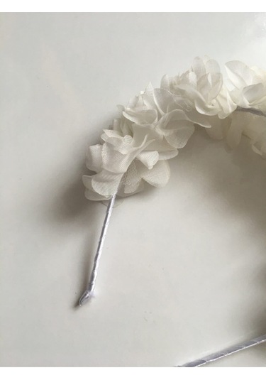 FdayAksesuar Çiçekli Lohusa Parti Kına Tacı Beyaz FRDY30576