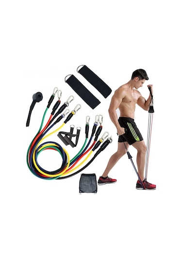 Deluxe Profesyonel Direnç Lastiği Seti Latex Premium 12 Parça