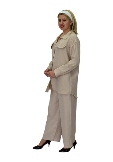 Kadın Ayrobin İkili Bluz Pantolon Takım Bgl-st03710 001