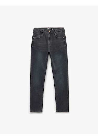 Koton Pamuklu Normal Bel Slim Fit Jean Pantolon - Brad Jean İndigo Stone 6wam40003nd İndigo - Taş