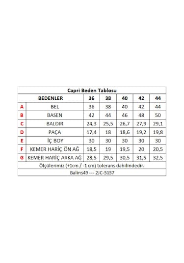 Balins Kadın Çizgili Capri Lzr Ağart Mavi
