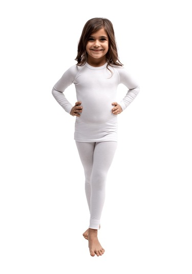 The Don Beyaz Renk Kız Çocuk Termal İçlik Üst (9-14 Yaş)