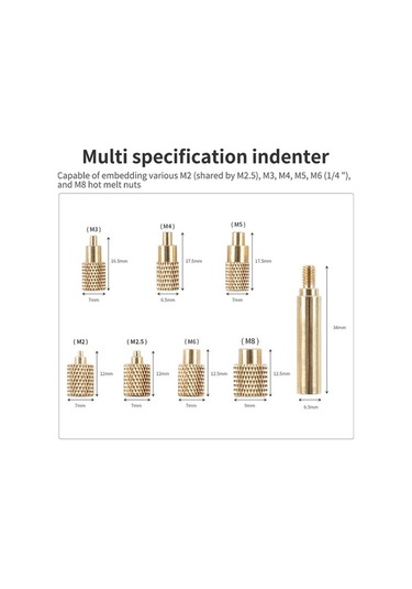 Dancemonkey 3d Yazıcı Aksesuarları Sıcak Eriyen Somunlar Seti