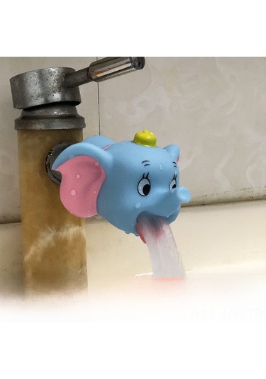 Geeroyoo Çocuklar İçin Kartun Köpek Balığı Desenli Ellik Su Tüpü - Suyu Önleyici, Kolay Kurulum, Hijyenik Eller Washer