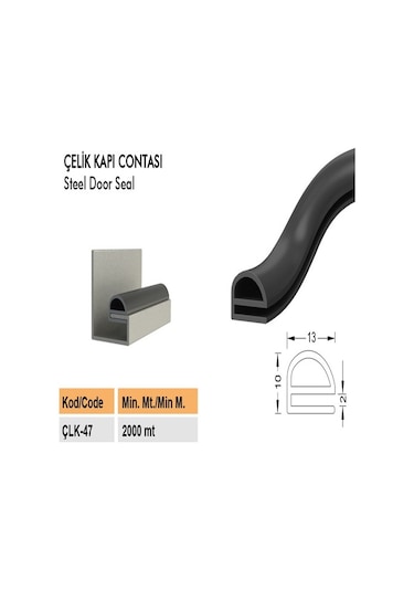 Çelik Kapı Contası Çelik Kapı Fitili Çelik Kapı Fitili Çlk-47
