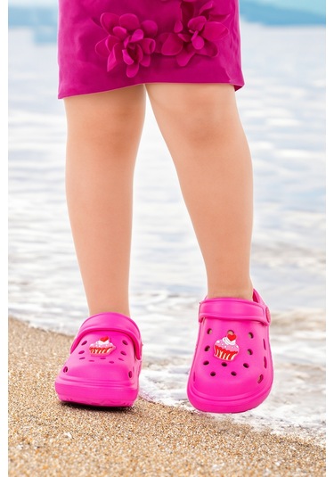 Kiko Kids Eva Plaj Havuz Okul Kreş Kız Çocuk Terlik Twg 755 Fuşya