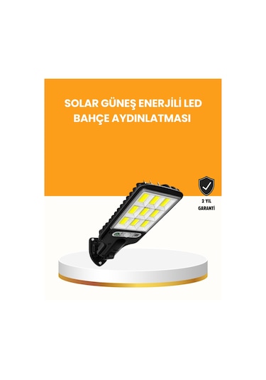 Sensörlü Sokak Tipi Lamba Günlük Kullanım İçin İdeal Çok Renkli