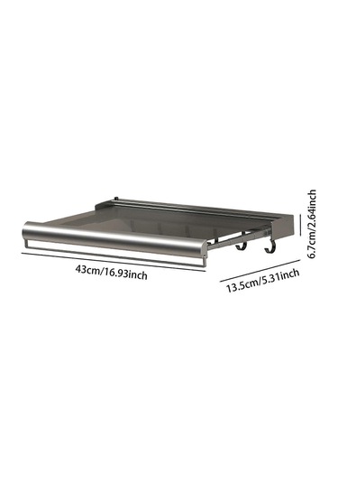 Ganzhoushop Duvara Monte Kurutma Rafı Ağlı Giysi Kurutma Rafı Duş Rafları Kancalı Banyo Havlu Askısı Ev Banyo Çamaşır Odası İçin Askılı Çubuklu Çok Renkli