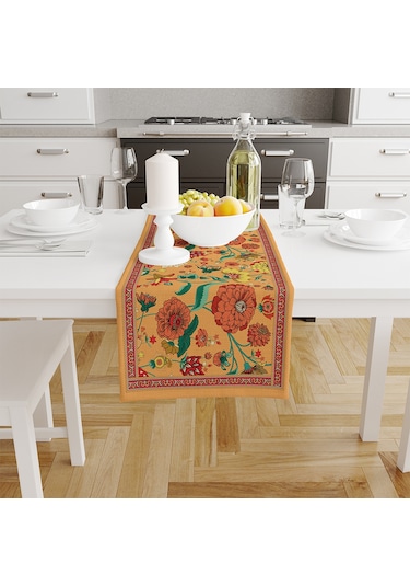 Adawall Orange Daisy Flowers Runner