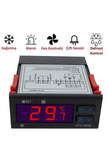 Yate10 Stc-9200 Dc12-72v 10a Frigo Soğutma Termostat