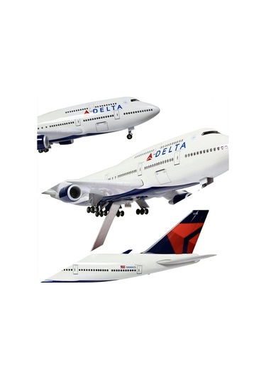 1/135 Delta Airlines Boeing 747 47 Cm Model Uçak Maketi