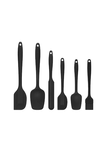Sumo Sm1011 Margo 6'lı Silikon Spatula Mutfak Seti - Siyah Diğer