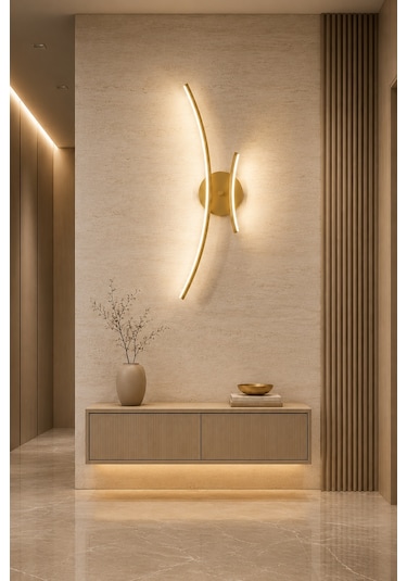 Yumi Modern Led Duvar Apliği Günışığı Eskitme
