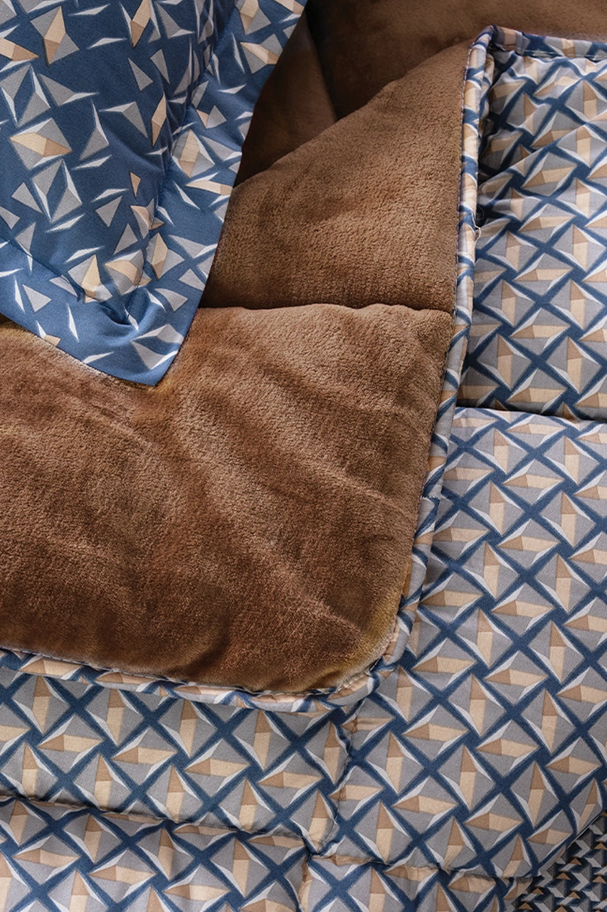 Puffy Gretel Çift Kişilik Threefy Uyku Seti - Camel