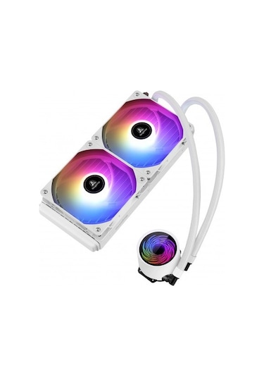 Segotep Bevere 240 Argb Beyaz Sıvı İşlemci Soğutucusu Am5 Ve Lga1700 Uyumlu