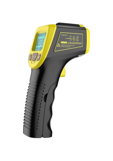 Hangfox Endüstriyel Entegre Sıcaklık Ölçer Gm320s -50 C/+600 C Ayarı Plastik Vücut Sarı