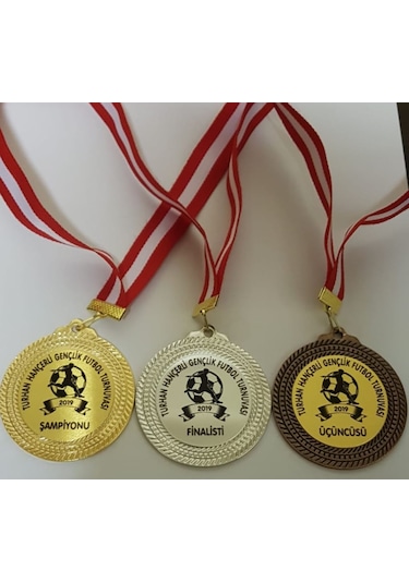 Madalya 30 Adet(Özel Kurdeleli)Baskı Dahil Fiyat Altın - Bronz - Gümüş