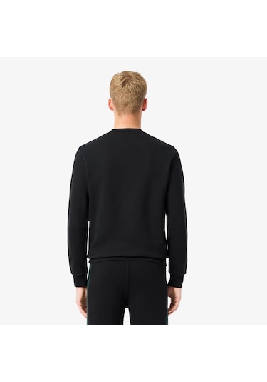 Lacoste Sh5498 Erkek Sweatshirt Siyah