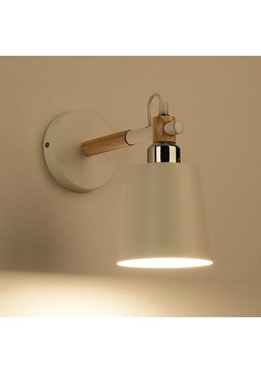 Merdiven Koridoru Başucu Yatak Odası Duvar Lambası Yaratıcı Basit Arka Plan Restoran Eğik Namlu Işık, Ac 220v Beyaz Beyaz