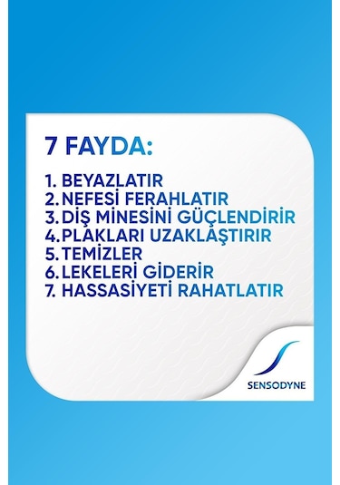 Sensodyne Tam Koruma + Beyazlatıcı Diş Macunu 3 x 50 ML