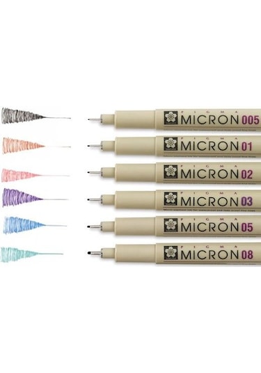 Sakura Pigma Micron Renkli Çizim Kalemi 0.4 MM Siyah