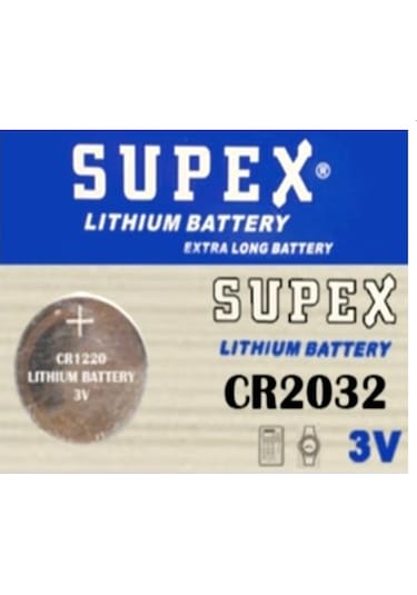 Supex Para Pil 3v Cr 2032 - 2 Adet
