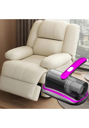 Elmpaly Mor Yatak Şarjlı El Süpürgesi Güçlü Emiş Usb Şarj Derin Temizlik