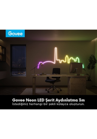Govee Neon Led Şerit 2.nesil 3m -beyaz H61d3301