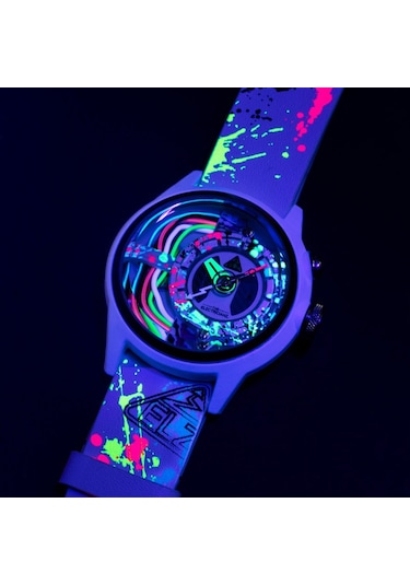 The Electricianz The Neon Z Black & White - Arty Edıtıons Unisex Kol Saati