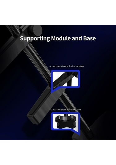 Fastbuy Alüminyum Masaüstü Gm962 Ekran Kartı Tutucu, Dikey Montajlı, İki Noktada Sabitlenen, Siyah Soğutucu Destek Aparatı