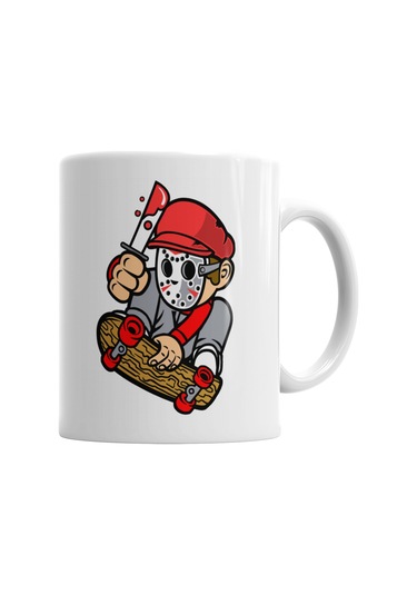 Jason Skatista Mario Kupa Bardak Porselen Karışık