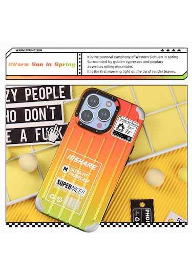 Rock Apple Uyumlu iPhone 14 Pro Max Kılıf Dream Color Serisi - Warm Sun Warm Sun