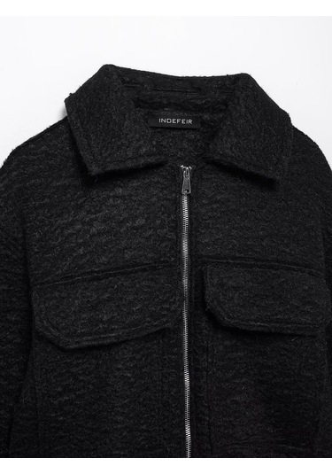 Kadınlar İçin Günlük Kısa Ceket Düz Renk Palto Beyaz