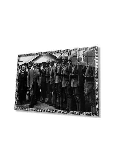 Atatürk Cam Tablo 4mm Dayanıklı Temperli Cam, Atatürk Glass Wall Art127