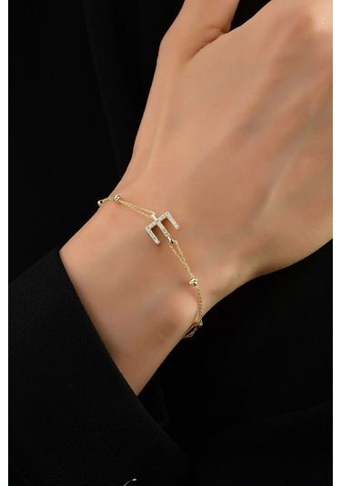 Çgk Çiğdem Gürel Kuyumculuk Dorika Toplu Altın Harf Altın Bileklik Çok Renkli