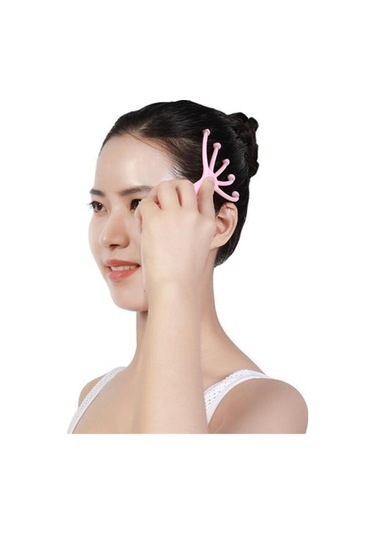 Çok Fonksiyonlu 5 Uçlu Bilyeli Baş Boyun Bacak Kol Masaj Alet Rahatlatıcı Kafa Masaj Aparatı - As14yt0014myu Çok Renkli