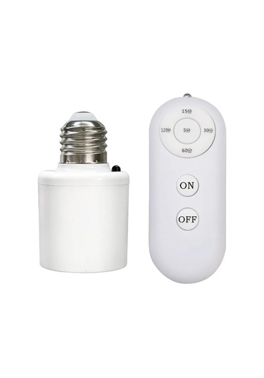 E27 60w Kablosuz Uzaktan Kumanda Akıllı Zamanlayıcı Anahtarı