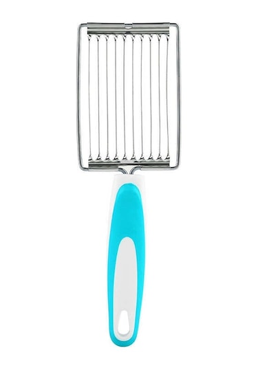 Cbtx Domates Öğle Yemeği Et Dilimleme Kaymaz Paslanmaz Çelik Meyve Kesici Mavi