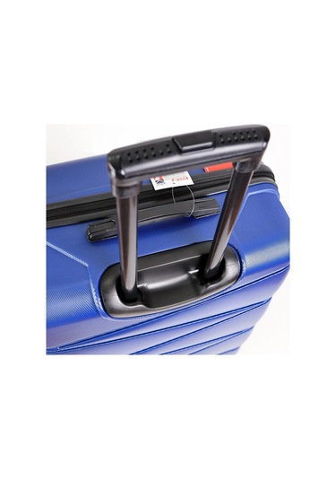 Yefa Dayanıklı Unisex 4 Tekerlekli Plastik Kabin Boy Valiz Siyah