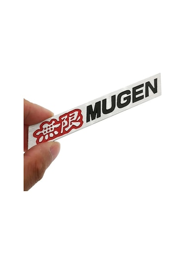 Siyah-3d Alüminyum Mugen Amblem Krom Logo Arka Rozet Araba Gövde Etiket Araba Styling Honda Civic Accord Crv Fit