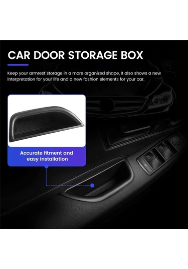 Anjiexun Mercedes Benz 2010-2015 E Sınıfı W212 E200 E260 Kapı Saklama Kutusu