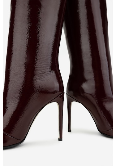 Valmenti Kadın Hakiki Deri Topuklu Çizme 820 396 Bn Czm Sk24-25 Brd Krsk Rgn Bordo