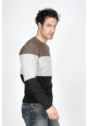 Lee Cooper Erkek Sage O Yaka Triko Kazak 241056 Vizon-gri-füme Vizon-gri-füme