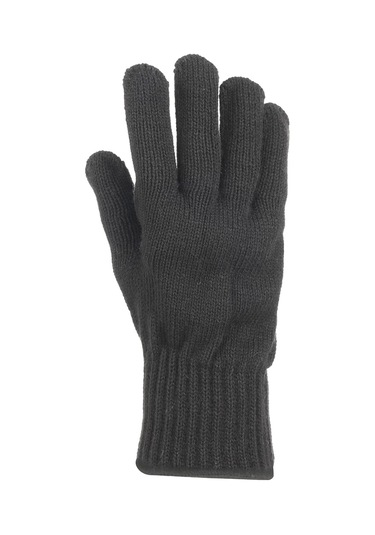 Suyutti K101-001 Büyük Süper Örme Erkek Eldiven Siyah