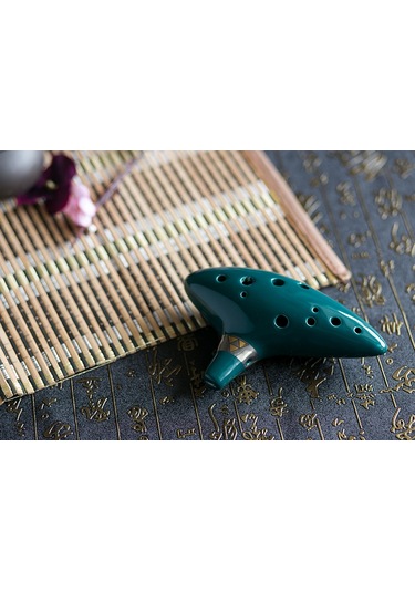 Hermann Mayer Hmo12Gr Pro Seramik Alto Ocarina - Yeşil