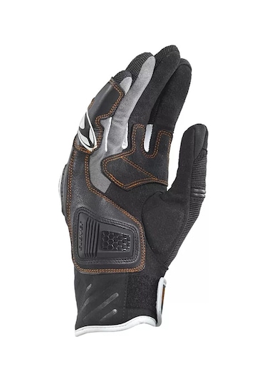Clover Predator-2 Korumalı Motosiklet Eldiveni Siyah Beyaz Kırmızı