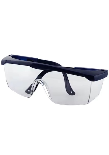 5 Adet İş Güvenlik Gözlüğü Kulak Ayarlı Koruyucu Gözlük Şeffaf
