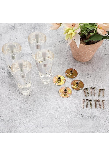 Suntek Magideal 4 Inç Akrilik Mobilya Ayakları 4 Adet