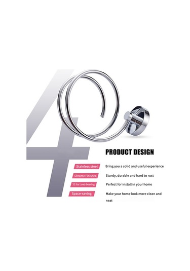 Novahub Duvara Monte Saç Kurutma Makinesi Tutucu, Krom Paslanmaz Çelik Askı Rafı Çok Renkli